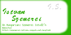 istvan szemerei business card